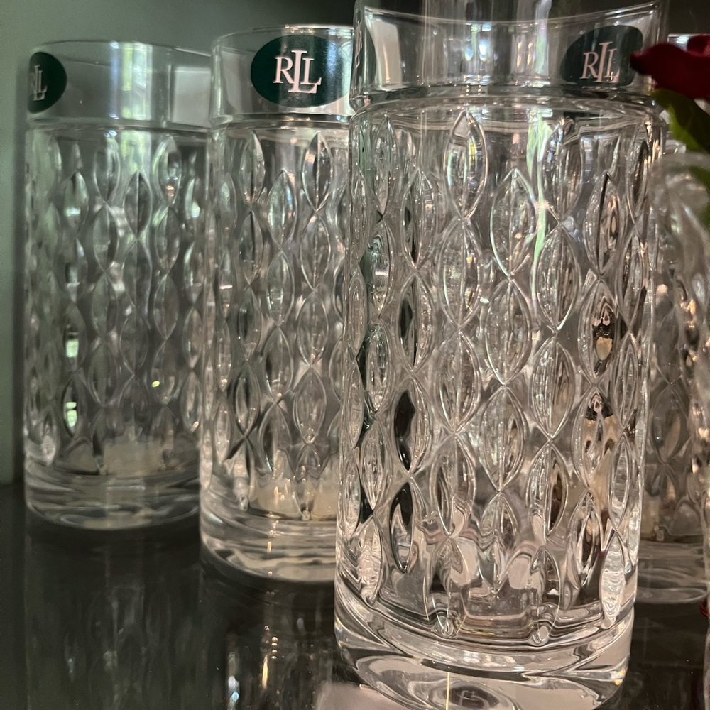 NWT Ralph Lauren Aston Highball Glasses Set